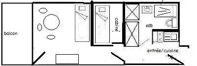 Studio 3/4 pers - LE FRANCE- PLAGNE CENTRE - ref 425FR - 7