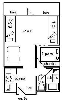 2 Pièces 5 pers - LE JANNU - PLAGNE CENTRE - ref 209JA - 9