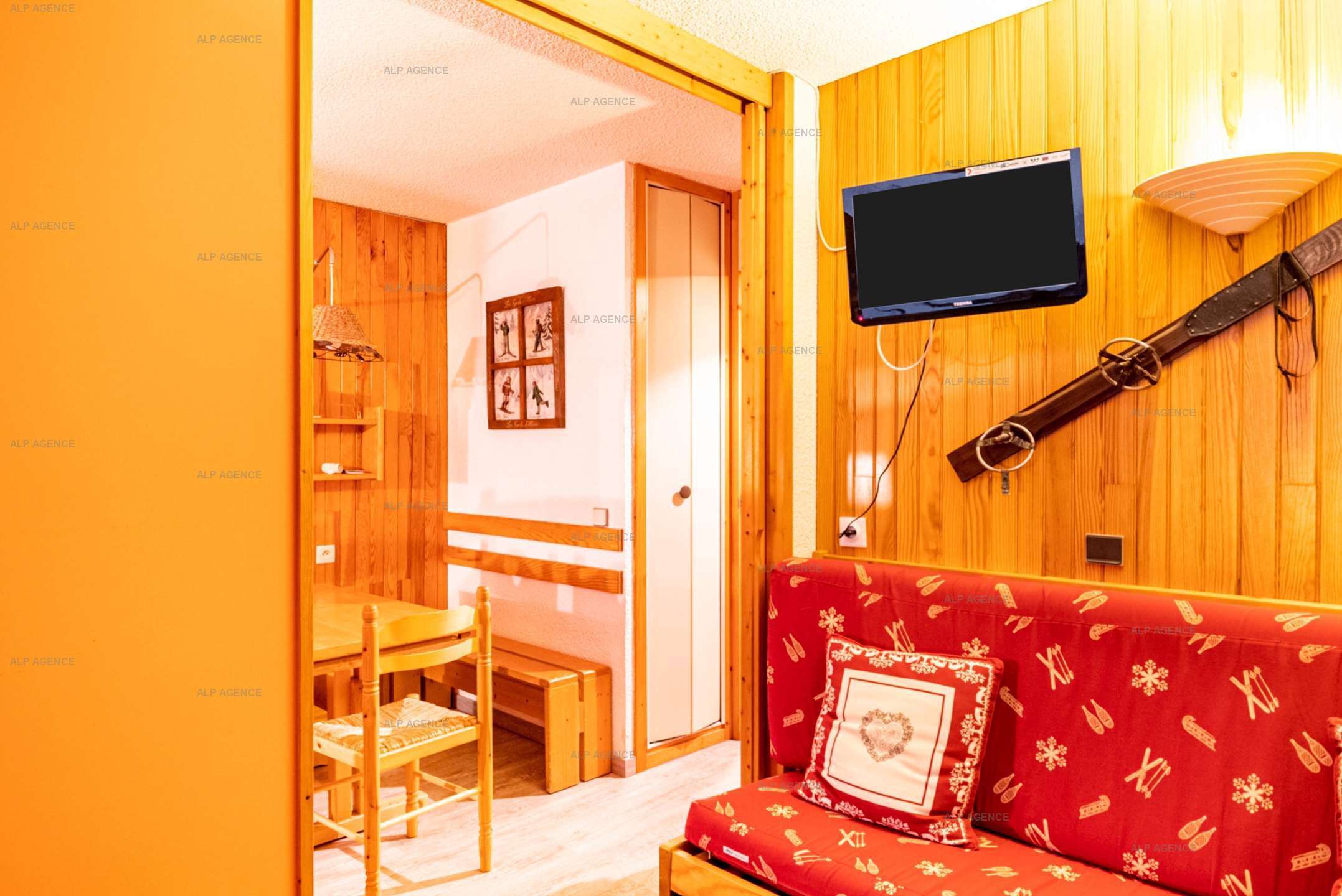 Studio divisible 4/5 pers - LE SQUAW VALLEY - PLAGNE VILLAGES - ref 035SQ - 4