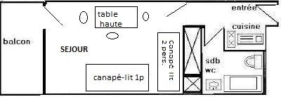 Studio 3 pers - LE FRANCE - PLAGNE CENTRE - ref 742FR - 9
