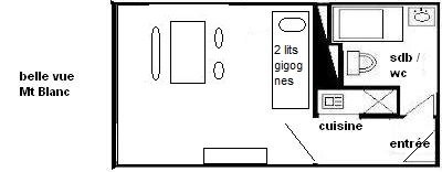 Studio 2 people - LE FRANCE - PLAGNE CENTRE - ref 217FR - 6